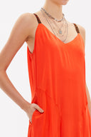 Red Crystal gems sleeveless maxi dress 92850