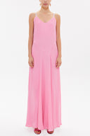 Pink Crystal gems sleeveless maxi dress 92850