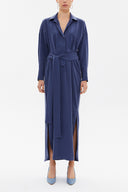 Indigo Slit detail maxi dress 92873