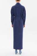 Indigo Slit detail maxi dress 92873