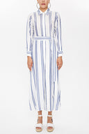 Blue Striped maxi dress  92879
