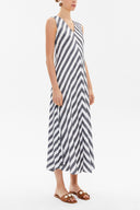 Black Front Pleated midi dress 92888