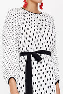 Spotted Pleated midi dress 92914