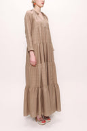Mink Pleated long dress 92951