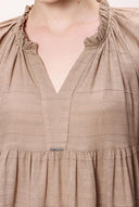 Mink Pleated long dress 92951