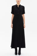 Black Elastic maxi dress 92975