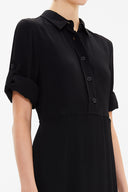 Black Elastic maxi dress 92975