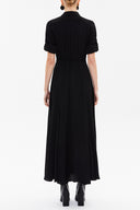 Black Elastic maxi dress 92975