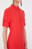 Red Elastic maxi dress 92975