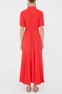 Red Elastic maxi dress 92975