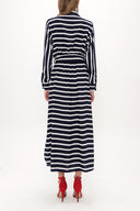 Navy Blue Pocket maxi dress 92979