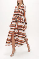 Beige Pocket maxi dress 92979