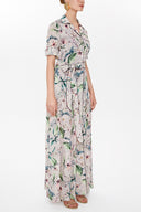 Lilac Gathering detail maxi dress 93018