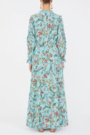 Mint Ruffled maxi dress 93021