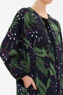 Patterned Tie-neck midi dress 93053