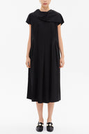 Black Front Pleated dress 93161