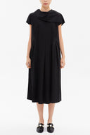 Black Front Pleated dress 93161