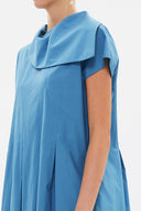 Blue Front Pleated dress 93161