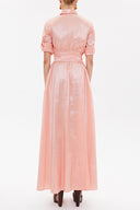 Powder Pleated detail maxi dress 93131