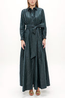 Emerald Pleated detail maxi dress 93131