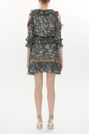 Green Low cut mini dress 93139