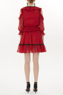 Spotted Low cut mini dress 93139