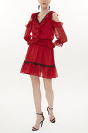 Spotted Low cut mini dress 93139