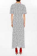 Spotted V-neck wrap-over maxi dress 93207