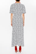 Spotted V-neck wrap-over maxi dress 93207