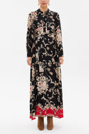 Black Pocket maxi dress 93234