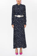 Black Printed maxi dress 93238