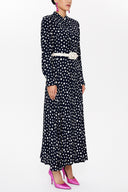 Black Printed maxi dress 93238