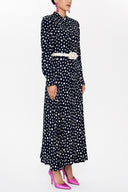 Black Printed maxi dress 93238