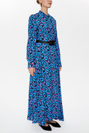 Navy Blue Printed maxi dress 93238