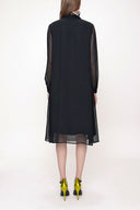 Black Wide cut dress 93310