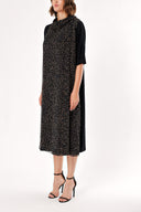 Black Beige Wide cut dress 93311