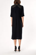 Black Beige Wide cut dress 93311