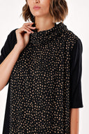 Black Beige Wide cut dress 93311