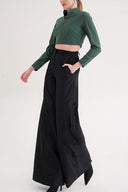 Green Zipped short top 19838