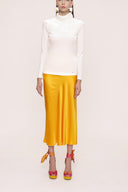 White Turtleneck blouse 19842