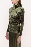 Green Turtleneck blouse 19842