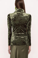 Green Turtleneck blouse 19842