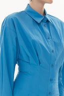 Blue Fitted waist mini dress 93324