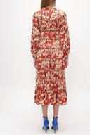 Cinnamon Pleated Midi Dress  93333