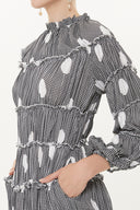 Plaid Pleated Midi Dress  93333