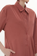 Cinnamon Wide cut button midi dress 93349