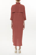 Cinnamon Wide cut button midi dress 93349