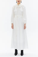 White Raglan sleeve shabby chic maxi dress 93356