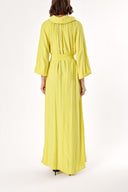 Yellow Raglan sleeve shabby chic maxi dress 93356