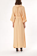 Beige Raglan sleeve shabby chic maxi dress 93356